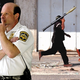 A Brenneman Security guard, previously employed by the Northway Mall in Phoenix, patrols a Najaf street.